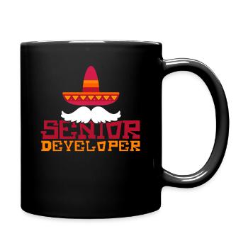 Senior Developer Programming Programmer - Tasse einfarbig - Schwarz - Rechts