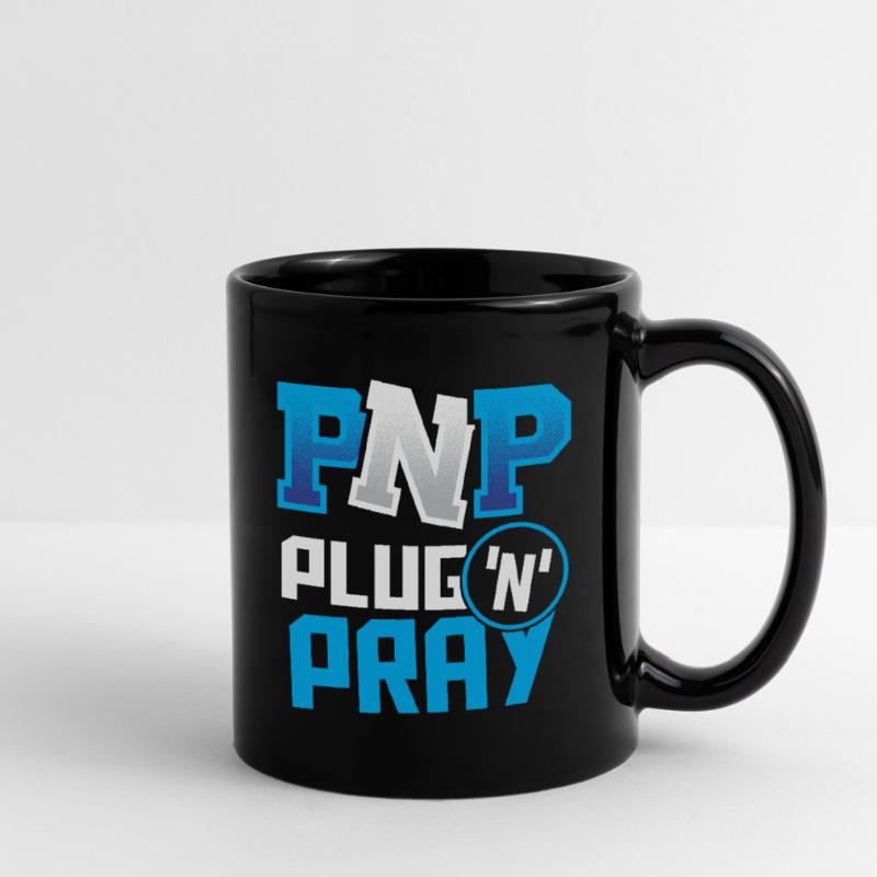 PnP = Plug'n'Pray Programming Programmer Coding Tasse einfarbig