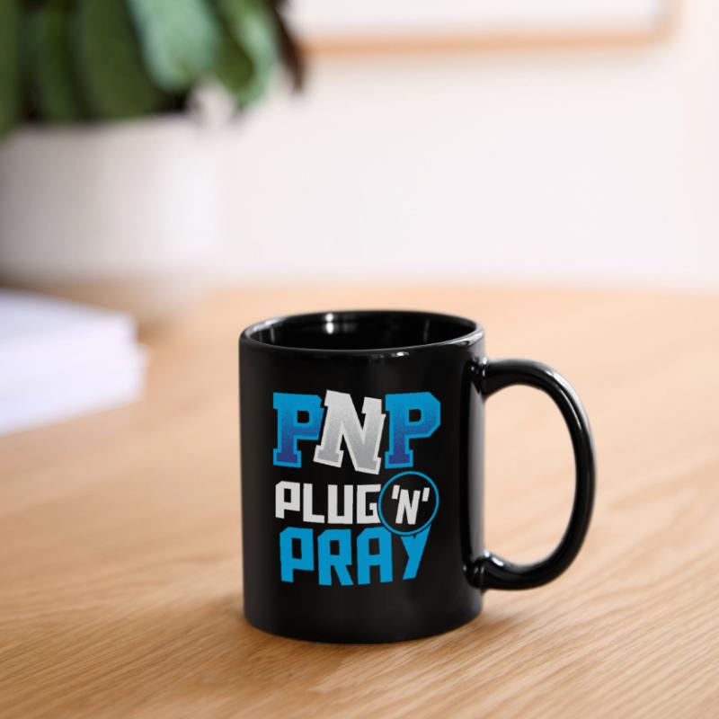 PnP = Plug'n'Pray Programming Programmer Coding Tasse einfarbig