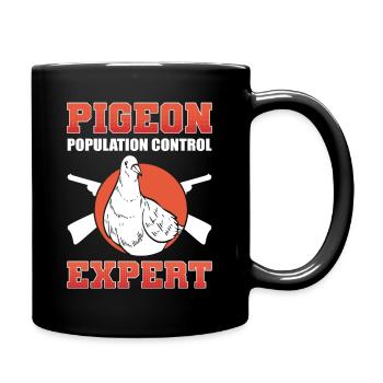 Pigeon Population Control Expert Pigeon Hunting - Tasse einfarbig - Schwarz - Rechts