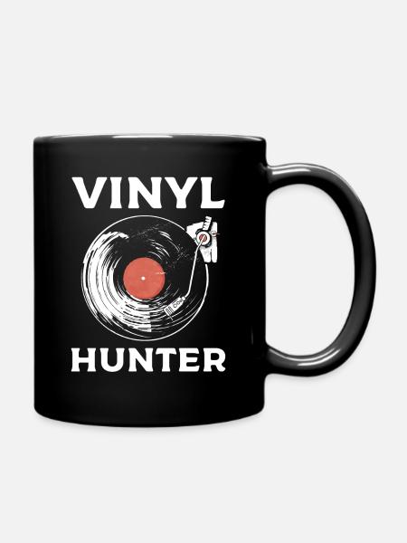 Collectionneur de disques vinyles Vinyl Hunter - Mug uni - noir