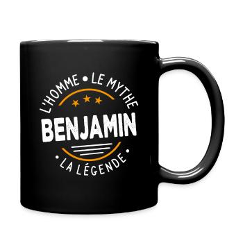 Benjamin L'Homme Le Mythe La Légende - Mug uni - noir - Droite