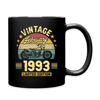 Vintage Février 1993 30 Ans Anniversaire - Mug uni - noir - Droite