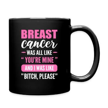 C’était comme un cancer du sein à ruban rose - Mug uni - noir - Droite