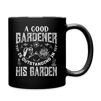 Hobby gardeners, fruit and vegetable gardeners - Full Colour Mug - black - Right