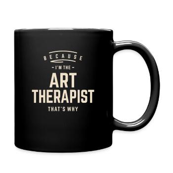 Art Therapist Job Title Profession - Full Colour Mug - black - Right