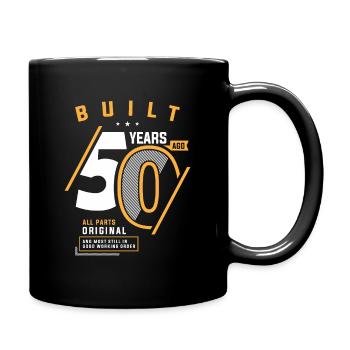 Funny 50th Birthday Age 50 Years Old - Full Colour Mug - black - Right
