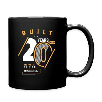 Funny 20th Birthday Age 20 Years Old - Full Colour Mug - black - Right