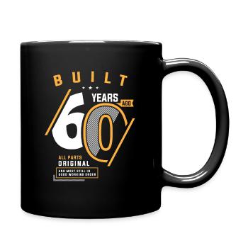 Funny 60th Birthday Age 60 Years Old - Full Colour Mug - black - Right