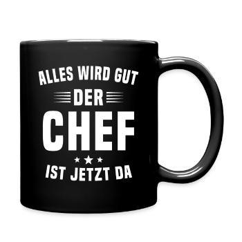 Tout va bien le maître est maintenant là artisanat - Mug uni - noir - Droite