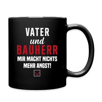 Papa et promoteur Rien ne me fait plus peur - Mug uni - noir - Droite