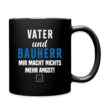 Papa et promoteur Rien ne me fait plus peur - Mug uni - noir - Droite
