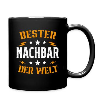Meilleur Voisin Du Monde Humour Cadeau - Mug uni - noir - Droite