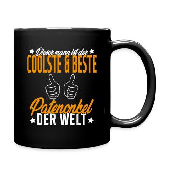 Meilleur Parrain du Monde Humour Cadeau - Mug uni - noir - Droite