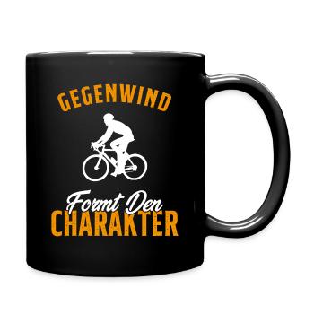 Les vents contraires forgent le caractère - Mug uni - noir - Droite