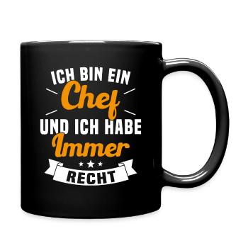 LE CHEF A TOUJOURS RAISON - Mug uni - noir - Droite