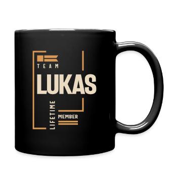 Lukas Personalized Name - Funny Lukas - Full Colour Mug - black - Right