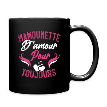 Femme Mamounette D'amour Cadeau Fête Des Mamie - Mug uni - noir - Droite
