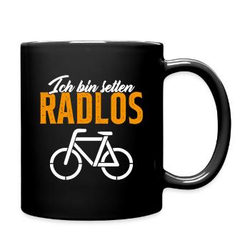 Je Parte Sans Vélo Humour Cadeau cycliste - Mug uni - noir - Droite