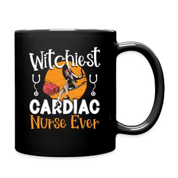 Witchiest Cardiac Nurse Ever Halloween Cardiac - Full Colour Mug - black - Right