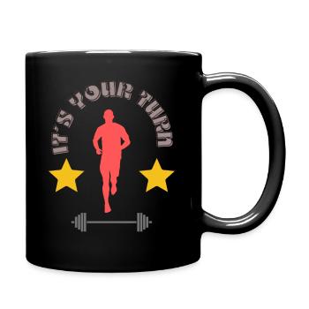 it s your turn - Tasse einfarbig - Schwarz - Rechts