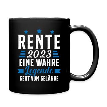La légende prend sa retraite Cadeau retraité 2023 - Mug uni - noir - Droite
