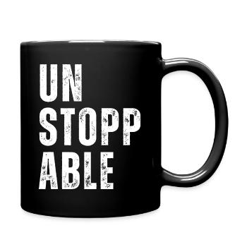 Unstoppable Fitness Motivation Unstoppable Sports - Full Colour Mug - black - Right