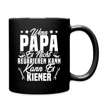 Si papa ne peut pas le réparer personne ne peut - Mug uni - noir - Droite