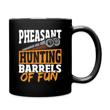 Barils de chasse au faisan de chasseur de faisans amusant - Mug uni - noir - Droite