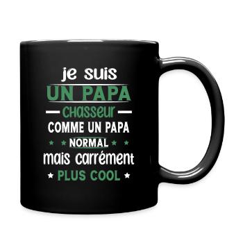 Papa Chasseur Plus Cool Cadeau Humour Chasse - Mug uni - noir - Droite