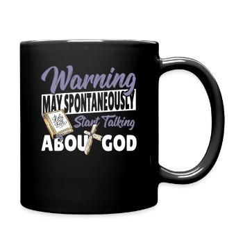 Peut spontanément commencer à parler de Dieu Pasteur - Mug uni - noir - Droite