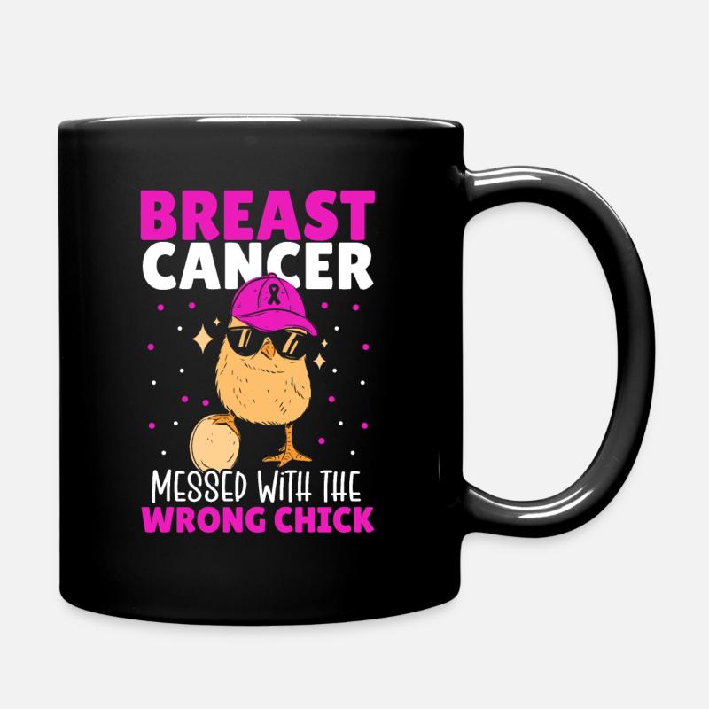 I'm A Survivor Cancer Messed With Wrong Girl - Tasse einfarbig - Schwarz