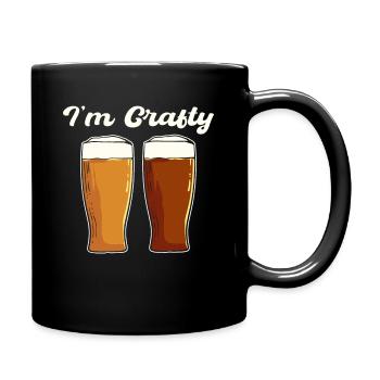 I'm Crafty Craft Beer Brewing - Full Colour Mug - black - Right