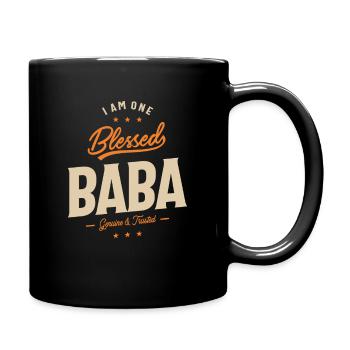 I Am One Baba Funny Father Grandpa - Full Colour Mug - black - Right