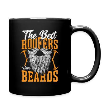 Les meilleurs couvreurs ont des barbes Artisan couvreur - Mug uni - noir - Droite