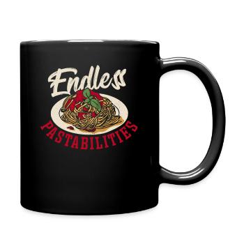 Endless Pastabilities Spaghetti Pasta Noodles - Full Colour Mug - black - Right