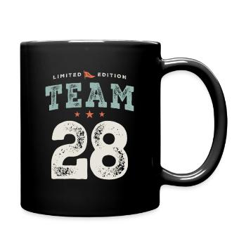28th Birthday Funny 28 Years Old - Full Colour Mug - black - Right