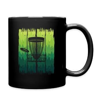 Disc Golf Player Graphics Frisbees Disc Golfer - Full Colour Mug - black - Right