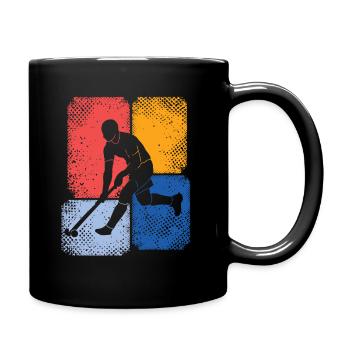 Joueur de hockey sur gazon Joueur de hockey sur gazon Garçons - Mug uni - noir - Droite