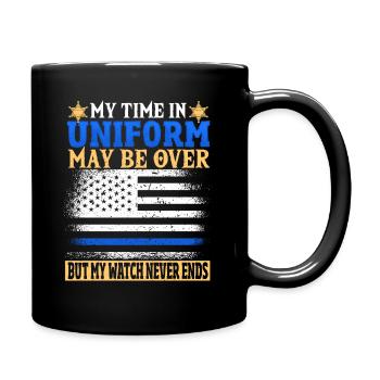 Shérif adjoint à la retraite Policier à la retraite - Mug uni - noir - Droite