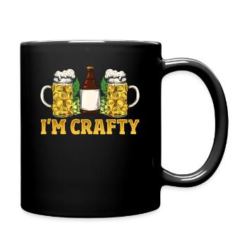 I'm Crafty Craft Beer Brewing - Full Colour Mug - black - Right
