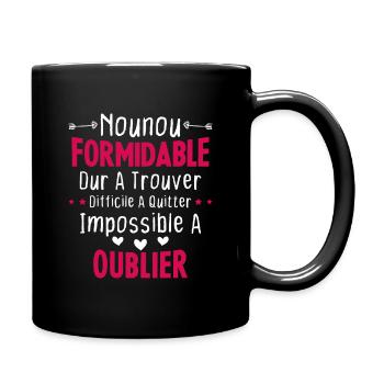 Nounou formidable Idée Cadeau Pour Nounou Famille - Mug uni - noir - Droite