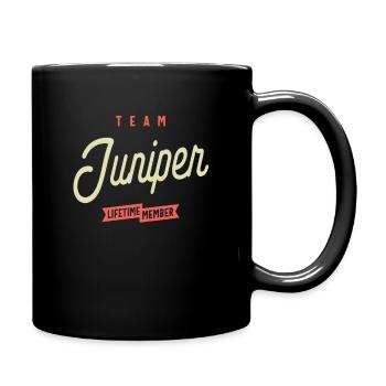Juniper Name Personalized Birthday Name Juniper - Full Colour Mug - black - Right