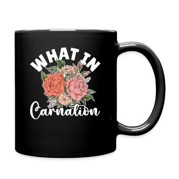 What In Carnation Florist Flower - Full Colour Mug - black - Right