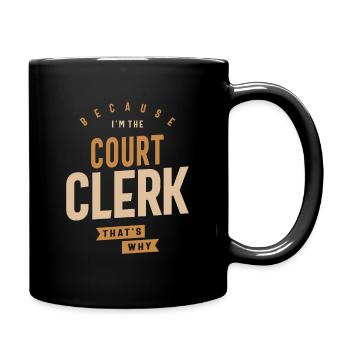 Court Clerk - Full Colour Mug - black - Right