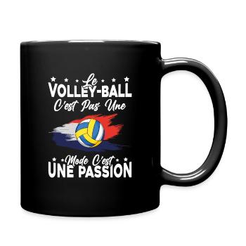 le Volley ball Est Une Passion idée Cadeau - Mug uni - noir - Droite
