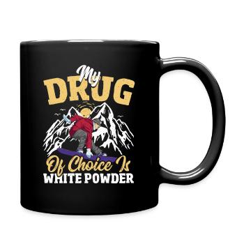 Snowboarding Snowboarder Mountain Snow - Tasse einfarbig - Schwarz - Rechts