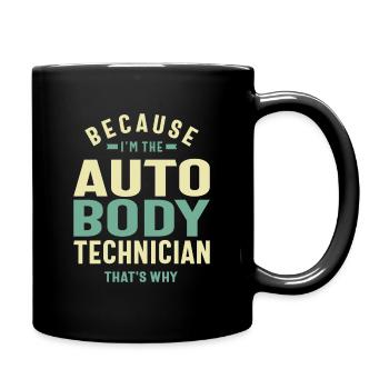 Auto Body Technician - Full Colour Mug - black - Right