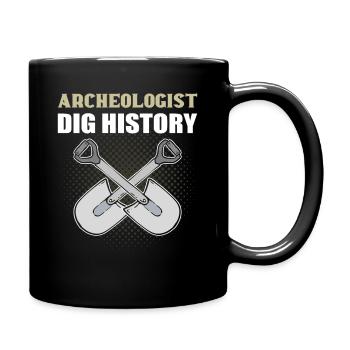 Archéologue Fouiller Histoire Archéologie Archéologie - Mug uni - noir - Droite