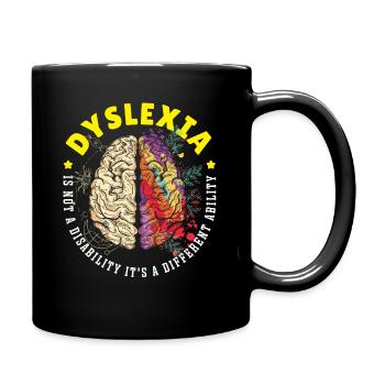 Dyslexia Is A Different Ability Dyslexia Awareness - Tasse einfarbig - Schwarz - Rechts